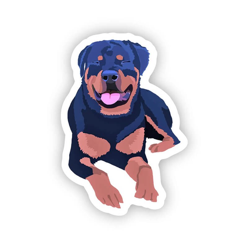 Happy Sploot Designs Vinyl Sticker - Rottweiler