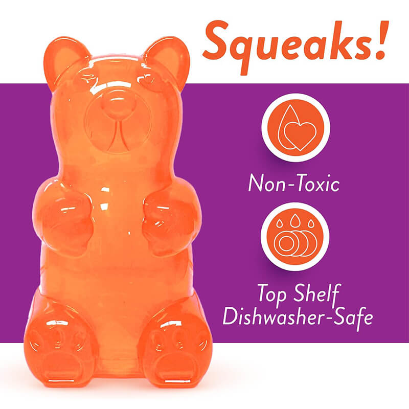 Spunky Pup Gummy Bear Squeaker Toy