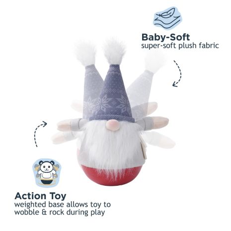 Tall Tails Holiday Rolly Gnome