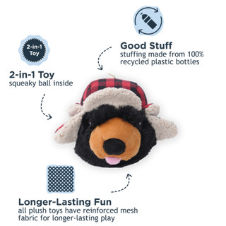 Tall Tails Holiday 2-In-1 Bear Head