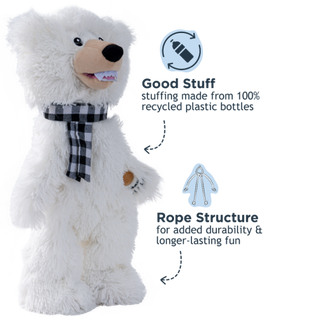 Tall Tails Holiday Stuffless Polar Bear