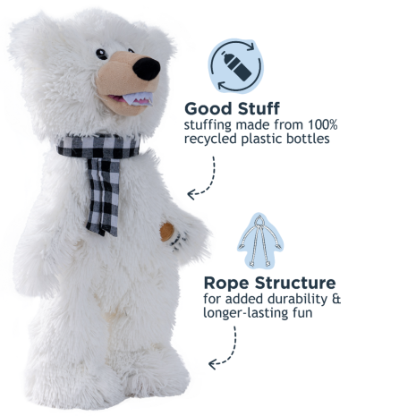 Tall Tails Holiday Stuffless Polar Bear