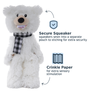 Tall Tails Holiday Stuffless Polar Bear