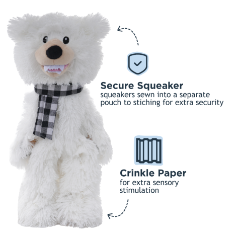 Tall Tails Holiday Stuffless Polar Bear