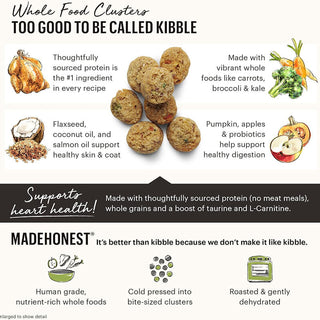 Honest Kitchen Clusters Whole-Grain Beef & Oats