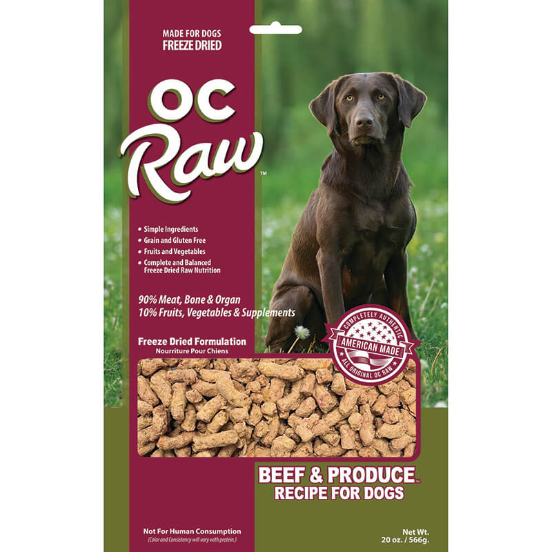 OC Raw Freeze-Dried Rox Beef & Produce