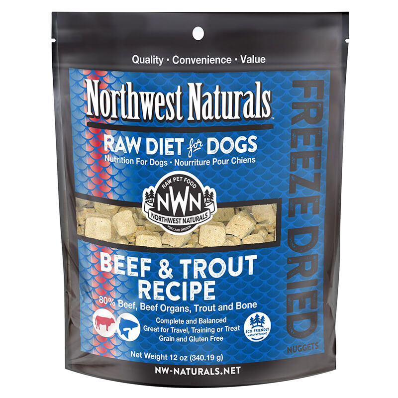 Northwest Naturals Freeze-Dried Nuggets Beef & Trout