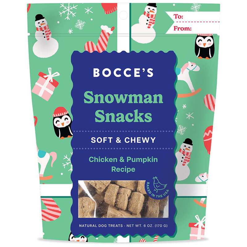 Bocce's Bakery Holiday Soft & Chewy Snowman Snacks