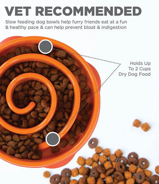 Outward Hound Fun Feeder Orange Medium/Mini