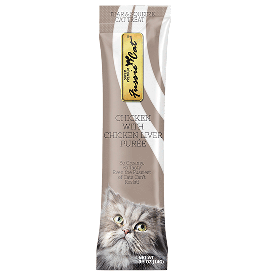 Fussie Cat Puree Lickable Treat Chicken & Liver