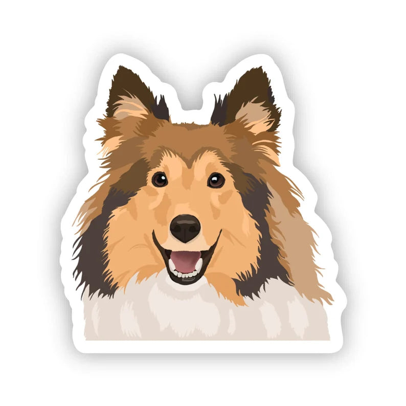Happy Sploot Designs Vinyl Sticker - Shetland Sheepdog