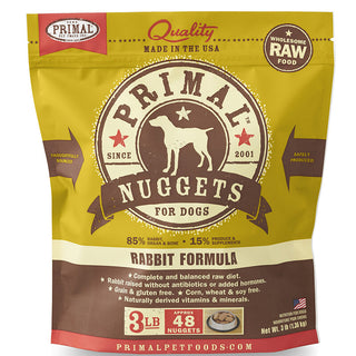 Primal Frozen Raw Rabbit Nuggets