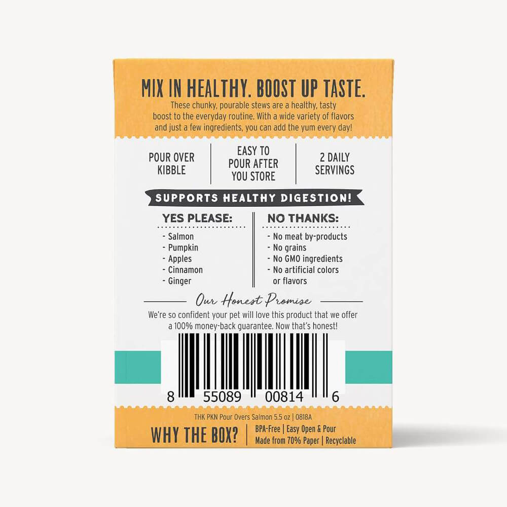Honest Kitchen Pumpkin Pour Overs Salmon Meal Topper