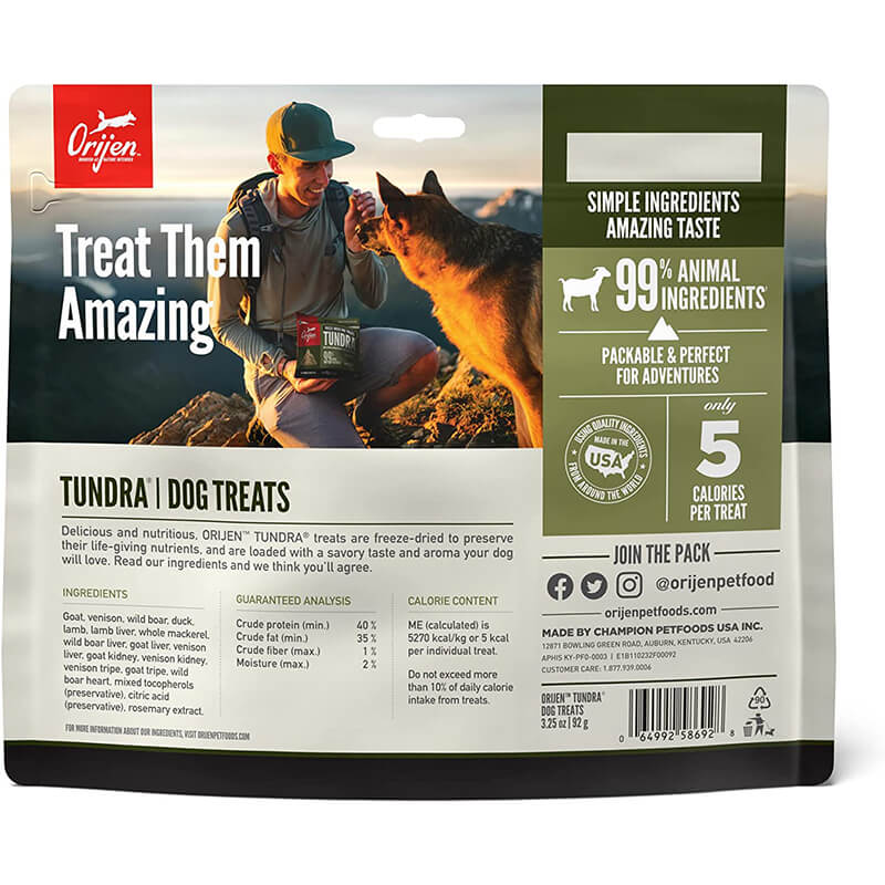 Orijen Dog Freeze-Dried Treat Tundra