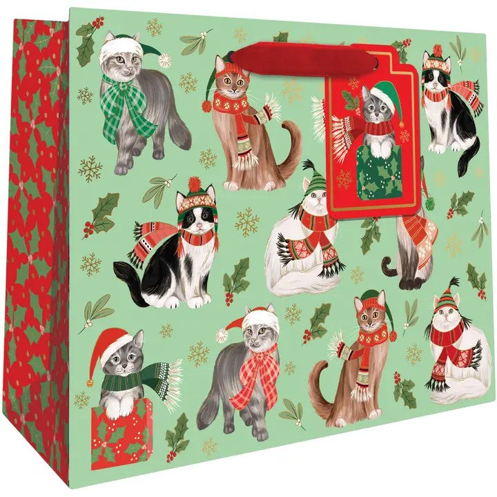 Jillson Roberts Frolicking Felines Medium Gift Tote
