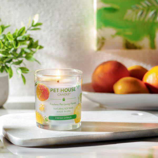 One Fur All Pet House Candle - Fresh Citrus