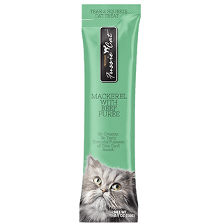Fussie Cat Puree Lickable Treat Mackerel & Beef