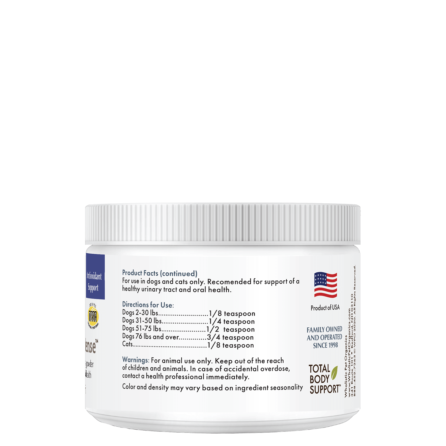Wholistic Pet Organics WholeCran Intense 1 oz