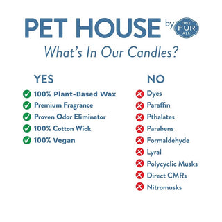 One Fur All Pet House Candle - Lemon Cupcake