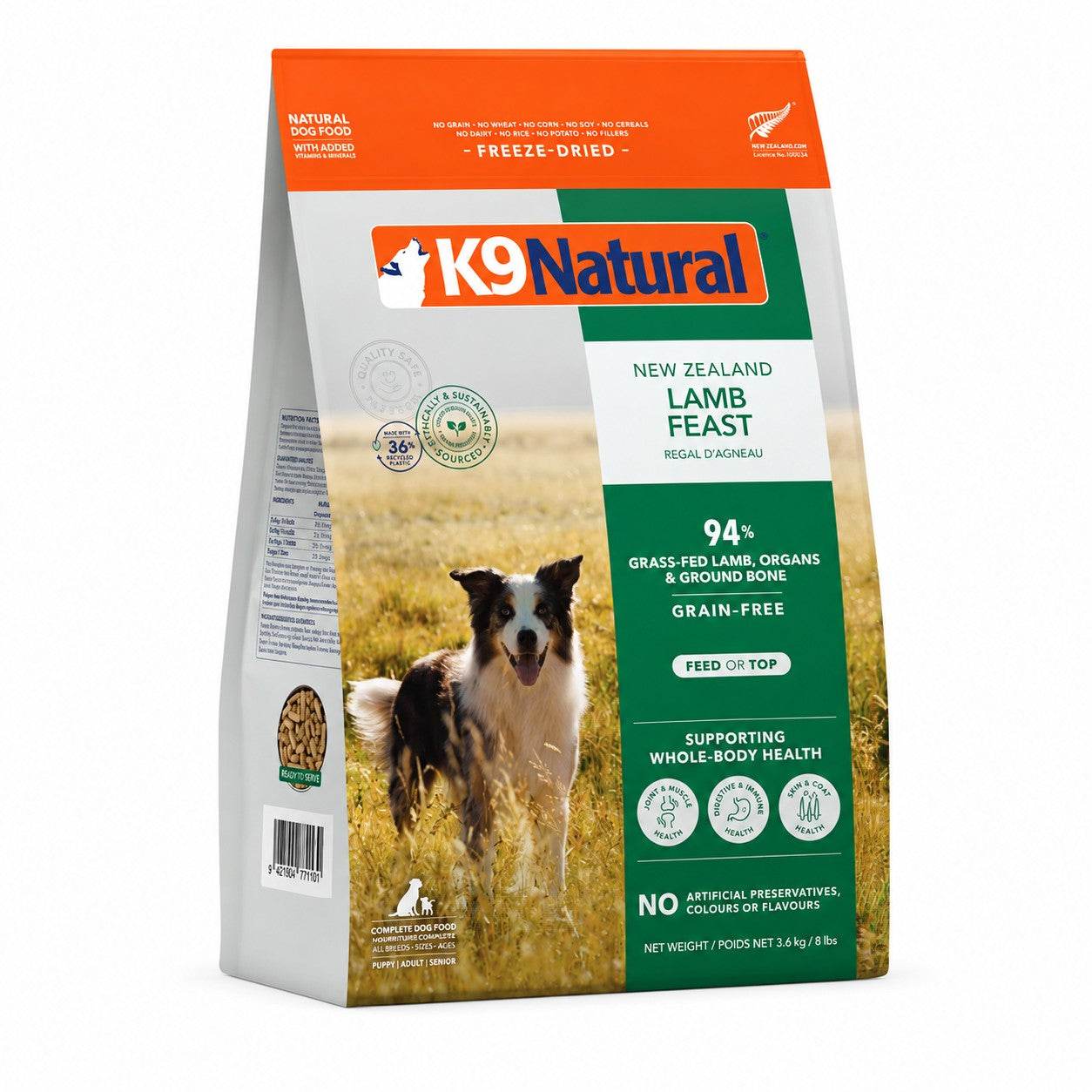 K9 Natural Lamb Feast Freeze-Dried Dog Food