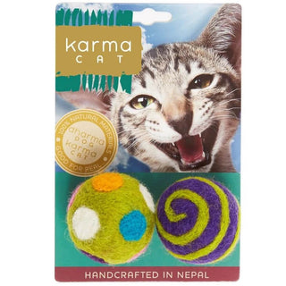 Karma Cat Wool Ball Toy 2-Pack
