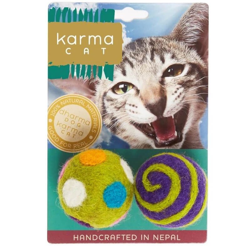 Karma Cat Wool Ball Toy 2-Pack