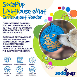 SodaPup Lighthouse Mat with Suction Cups