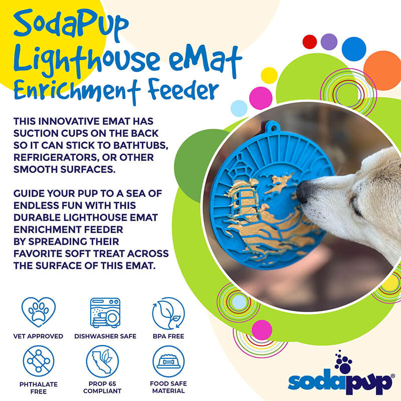 SodaPup Lighthouse Mat with Suction Cups