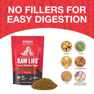 Koha Freeze-Dried Raw Beef Topper