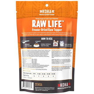 Koha Freeze-Dried Raw Chicken Topper