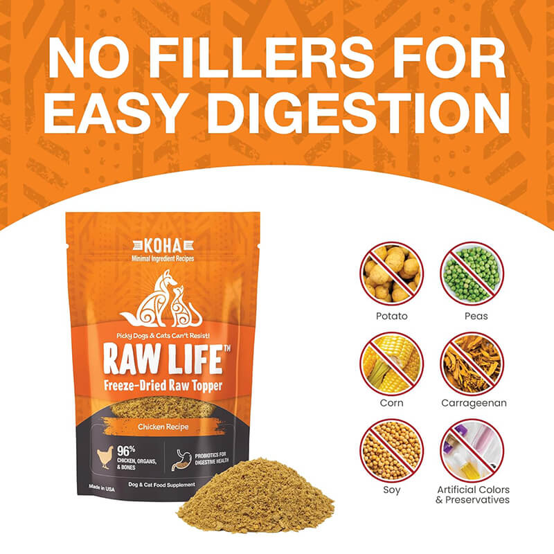 Koha Freeze-Dried Raw Chicken Topper