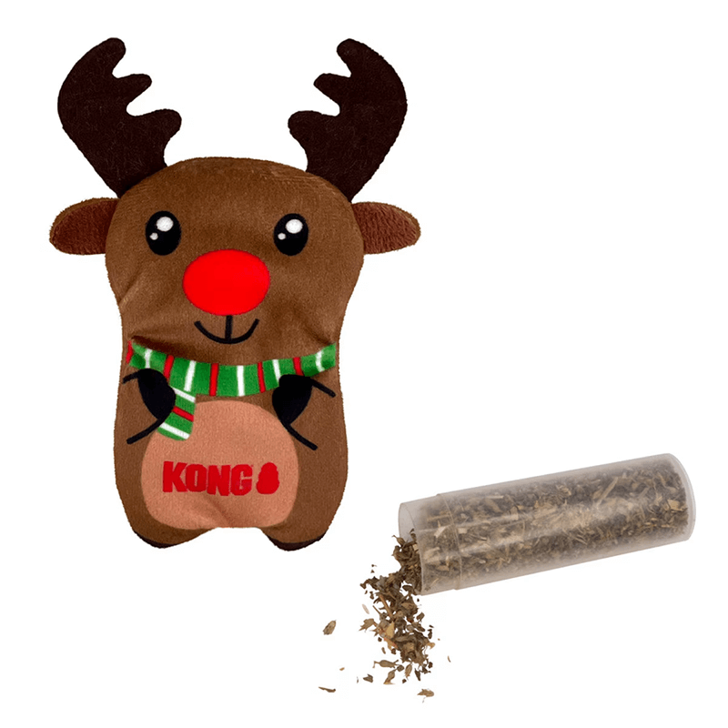 Kong Cat Holiday Refillable Reindeer