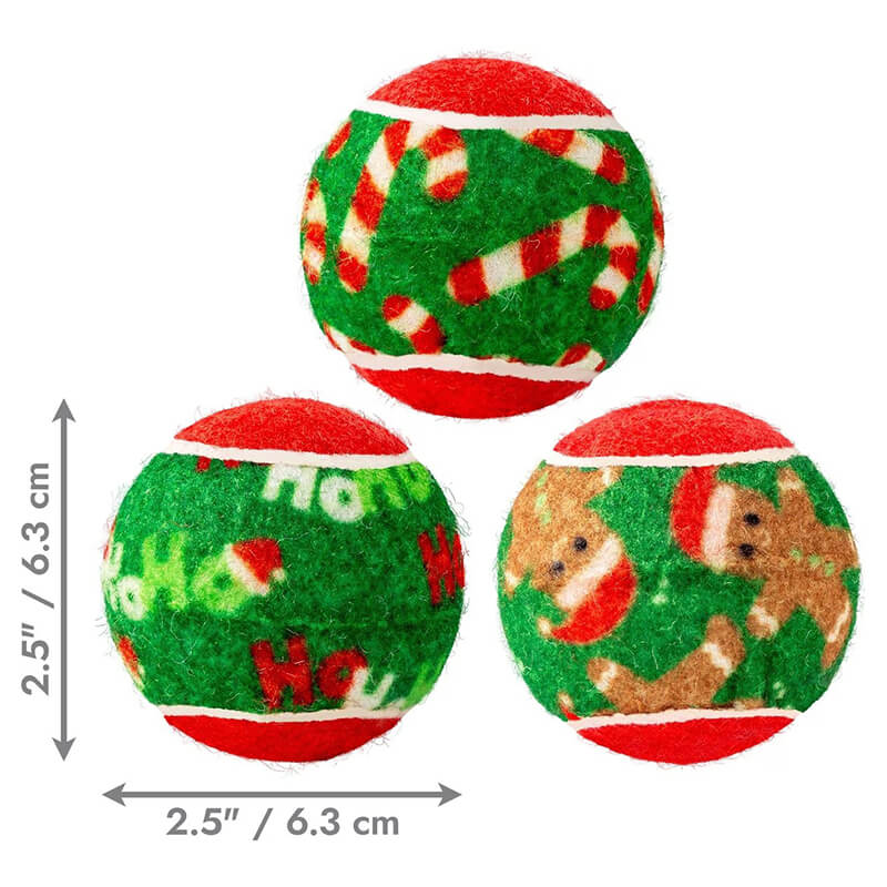 Kong Holiday Squeakair Balls Medium 6-Pack