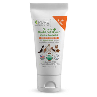 Pure and Natural Organic Tooth Gel and Bamboo Toothbrush for Large Dogs