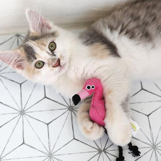 Mad Cat Flingin' Flamingo with Catnip & Silvervine