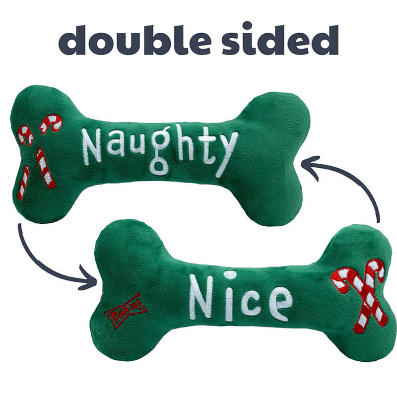 Huxley & Kent Power Plush Naughty Nice Bone