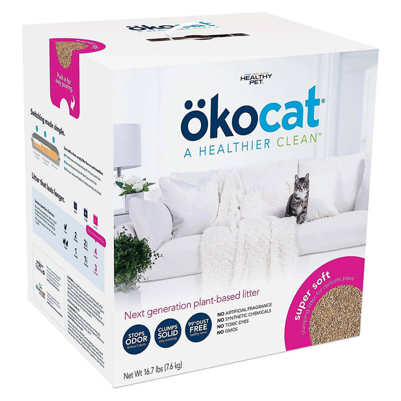Okocat Super Soft Clumping Natural Wood Litter