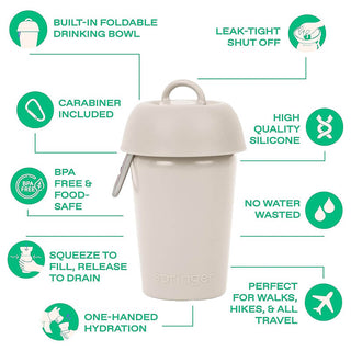 Springer Flip-Top Dog Water Travel Bottle