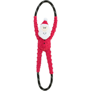 Zippy Paws Holiday Ropetugz Santa