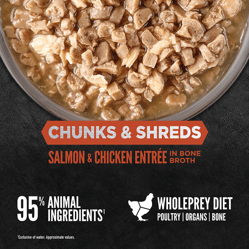Orijen Cat Chunks & Shreds Salmon and Chicken
