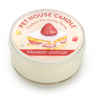 One Fur All Pet House Candle - Strawberry Shortcake