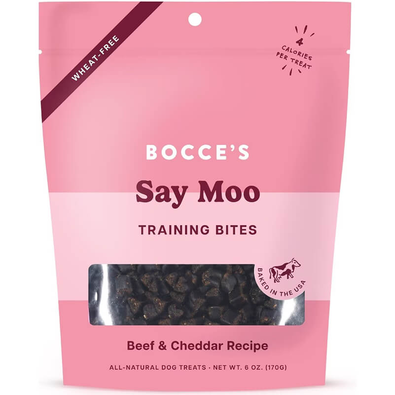 Bocce's Training Treats Say Moo