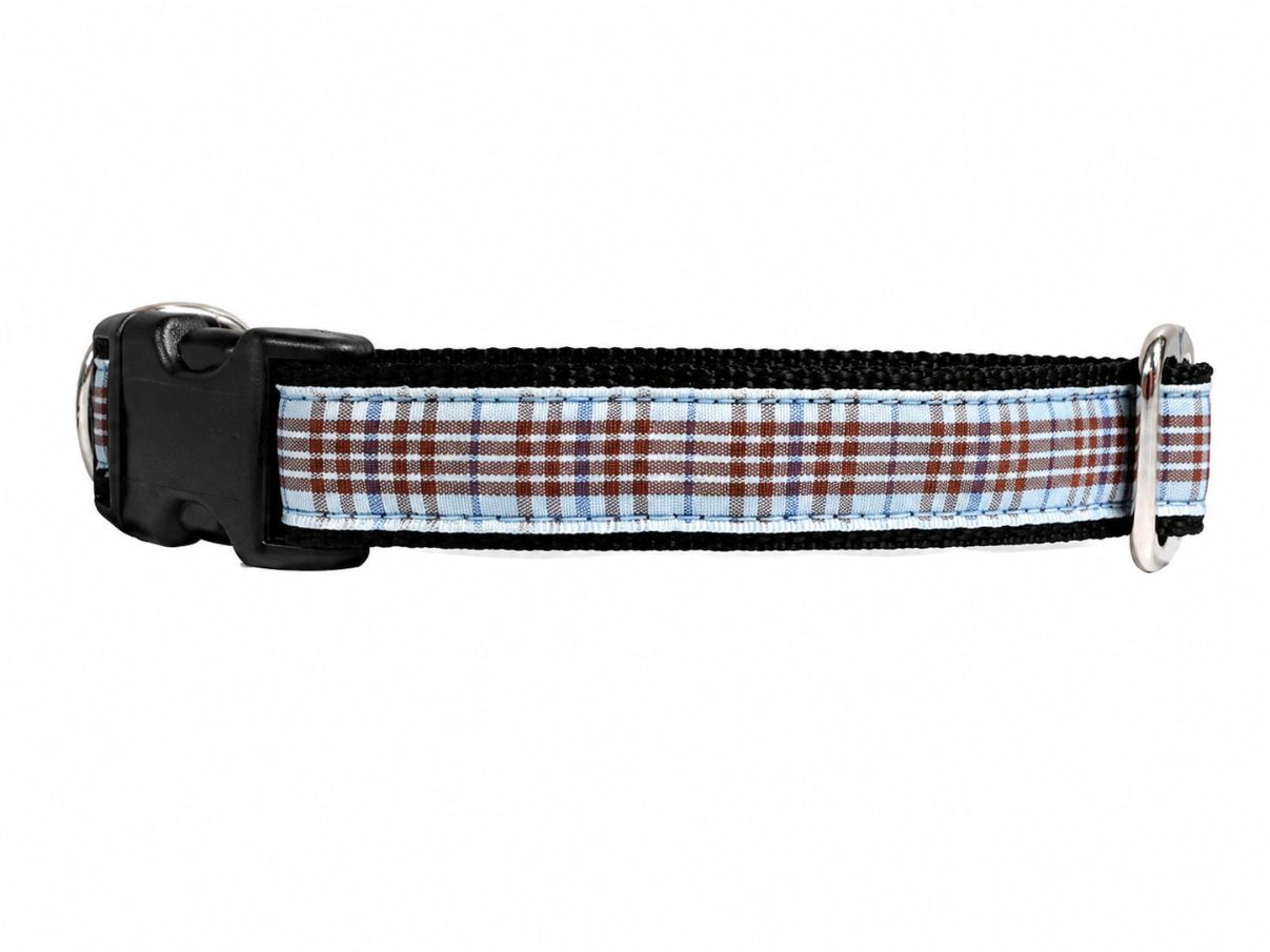 Mackenzie Collar Light Blue Tartan