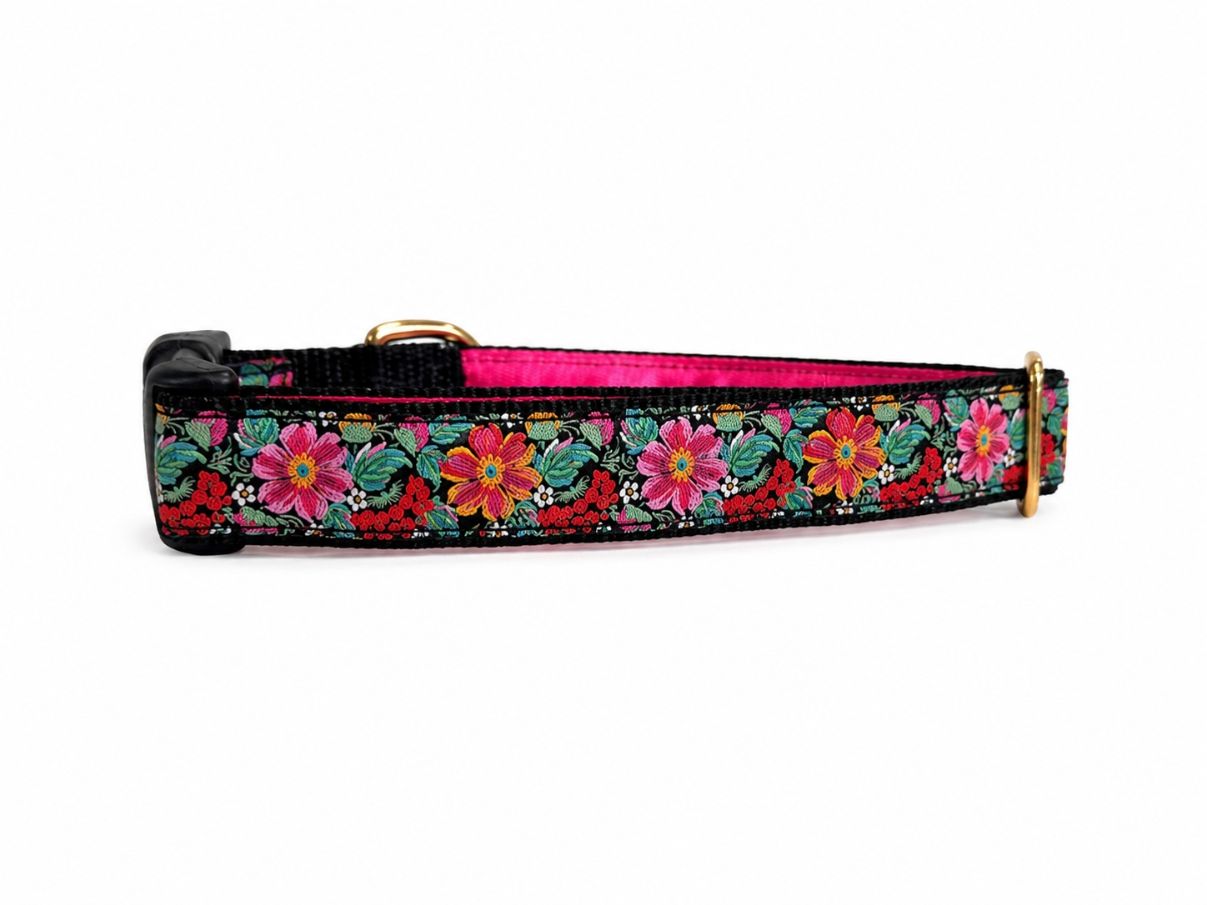 Mackenzie Collar Floral on Black