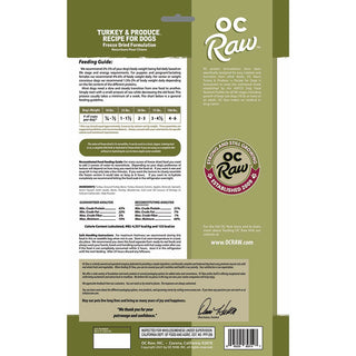 OC Raw Freeze-Dried Rox Turkey & Produce