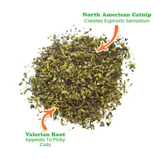 Meowijuana Kalico Kush Catnip & Valerian Root Blend