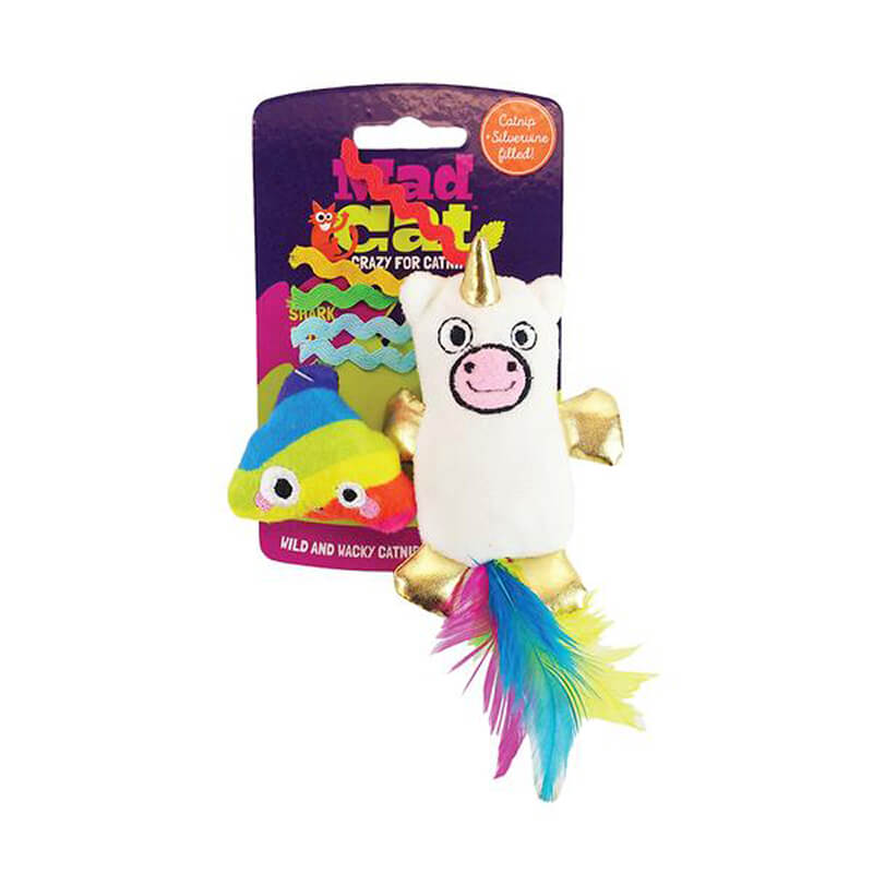 Mernicorn Twin Pack Catnip & Silvervine Toy