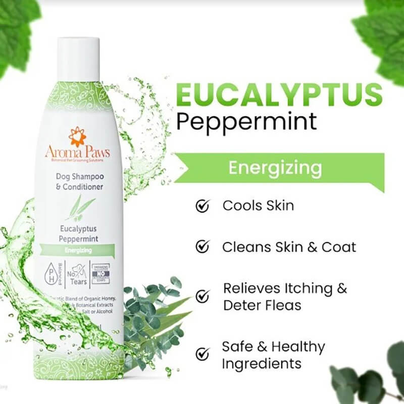 Aroma Paws Eucalyptus Peppermint Shampoo - Energizing Formula