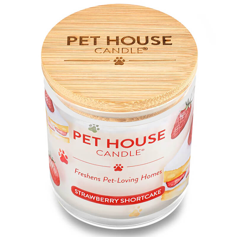 One Fur All Pet House Candle - Strawberry Shortcake