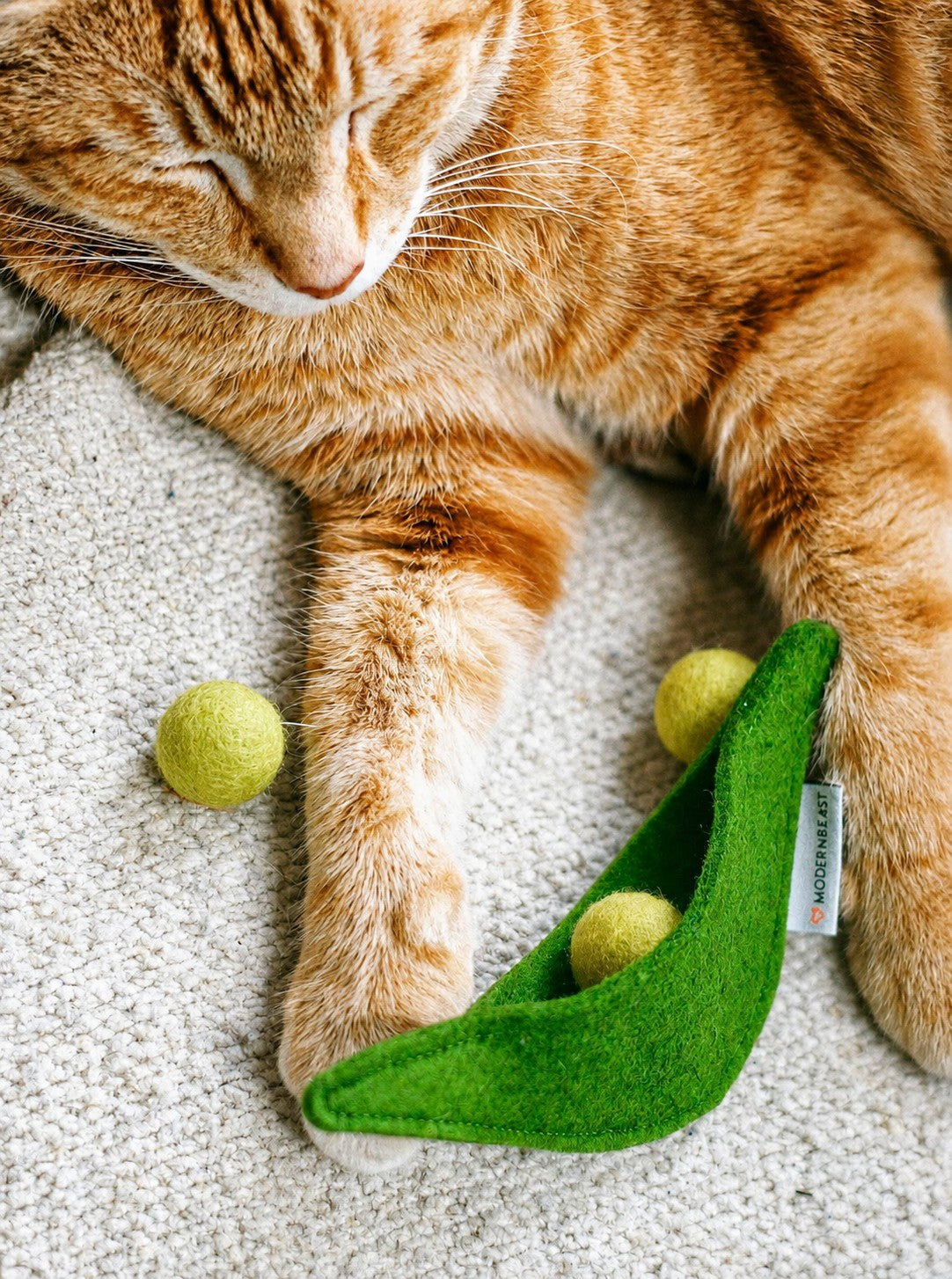 MODERNBEAST Pea Pod Wool Toy